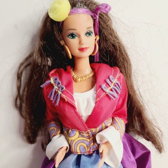 Vintage 1992 Italian Barbie Dolls of The World Collection 2256 Brunette - Picture 1 of 11